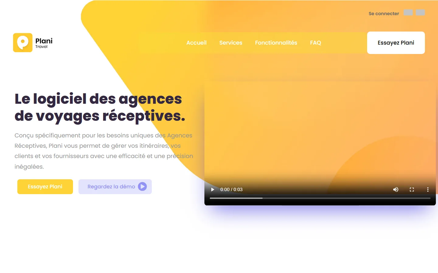 Planitravel, logiciel SaaS de réservation de voyages