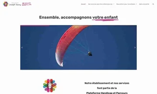 Capture d'écran du site web IME AL CASAL - ASSOCIATION SAUVY - Site institutionnel pour l'Institut Médico-Éducatif avec espace famille et actualités réalisé par l'agence web Domoveillance